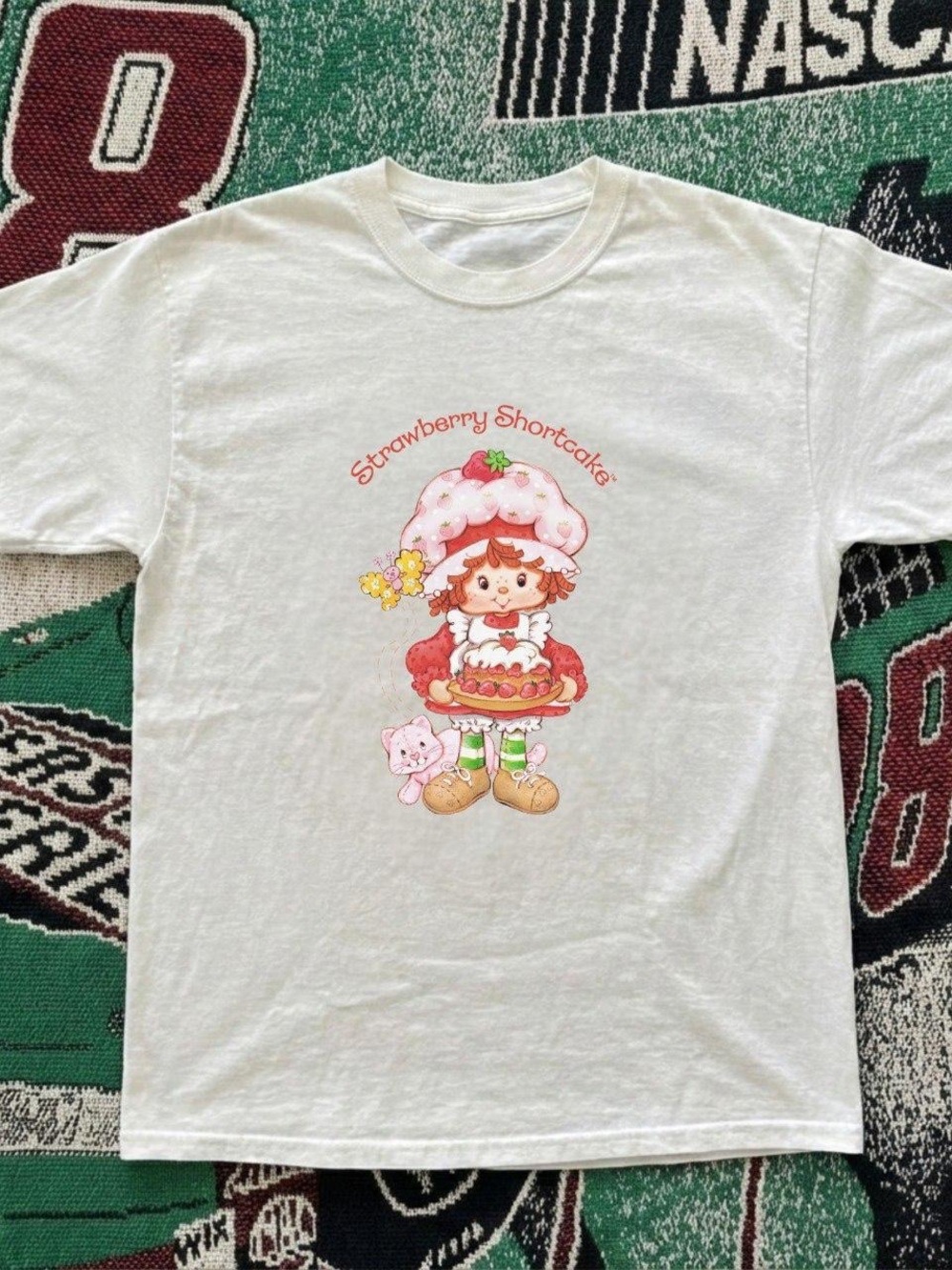 Gildan White Strawberry Shortcake Graphic Tee